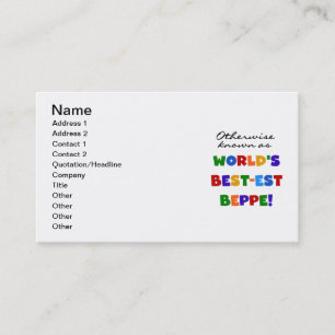 Otherwise Known as Best-est Beppe Business Card