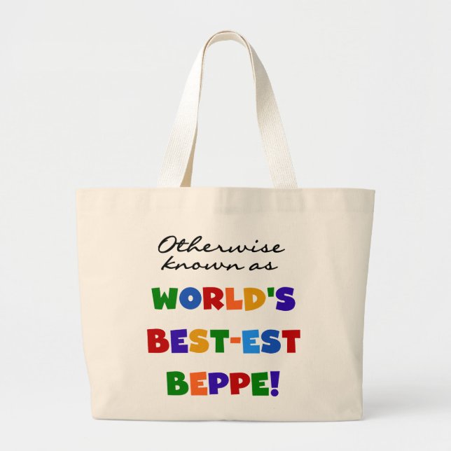 Otherwise Known as Best-est Beppe Large Tote Bag (Front)