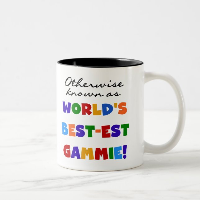 Otherwise Known as Best-est Gammie Tshirts Two-Tone Coffee Mug (Right)