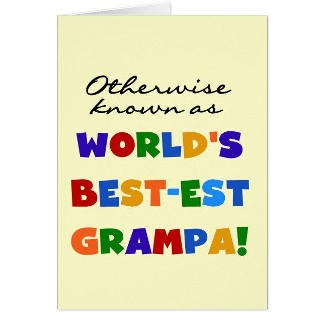 Otherwise Known as Best-est Grampa Tshirts (Front)