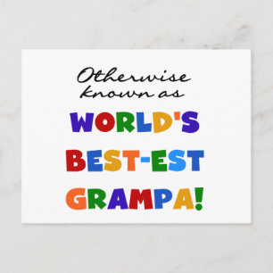 Otherwise Known as Best-est Grampa Tshirts Postcard