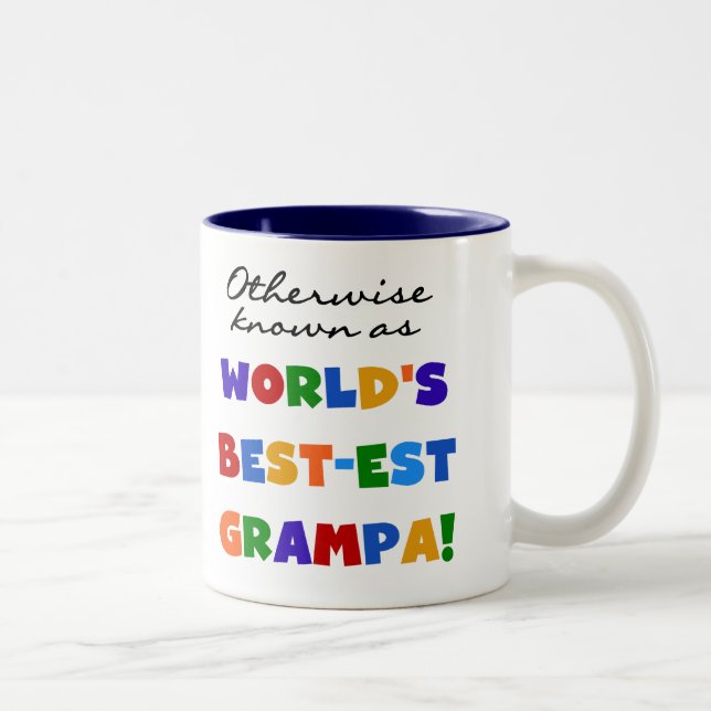 Otherwise Known as Best-est Grampa Tshirts Two-Tone Coffee Mug (Right)