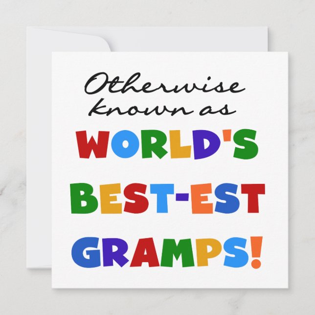 Otherwise Known as Best-est Gramps (Front)