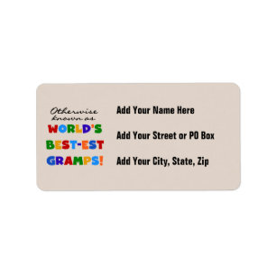 Otherwise Known as Best-est Gramps Label