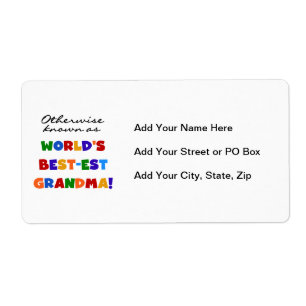 Otherwise Known as Best-est Grandma Gifts