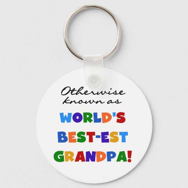 Otherwise Known as Best-est Grandpa Gifts Key Ring (Front)