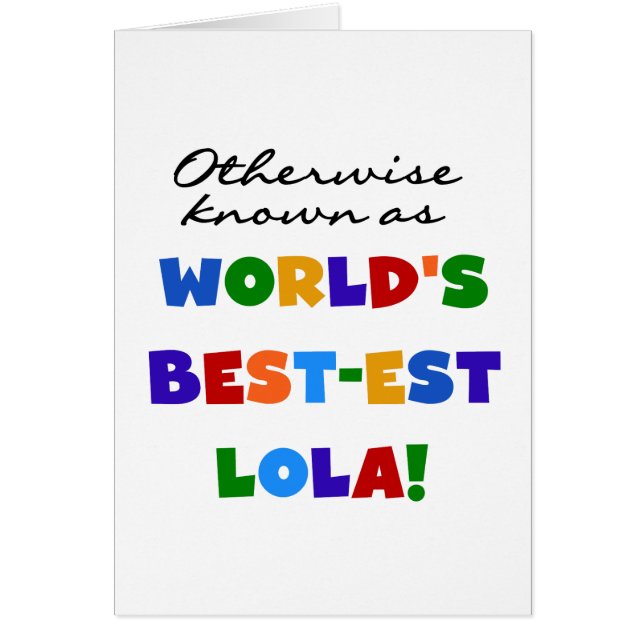 Otherwise Known as Best-est Lola Gifts (Front)