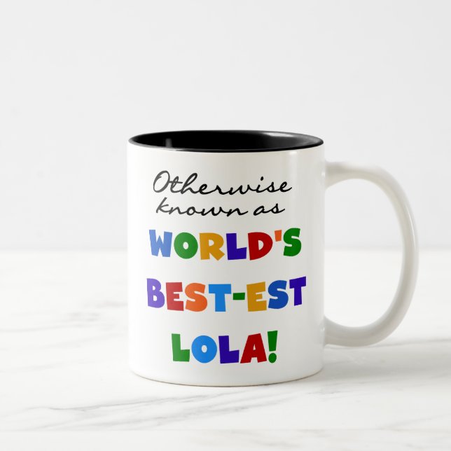 Otherwise Known as Best-est Lola Gifts Two-Tone Coffee Mug (Right)