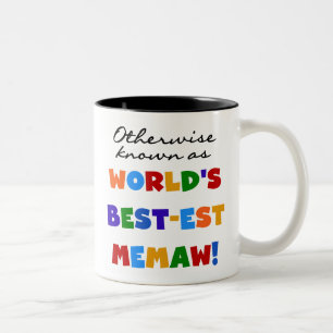 Otherwise Known as Best-est Memaw Tshirts Two-Tone Coffee Mug