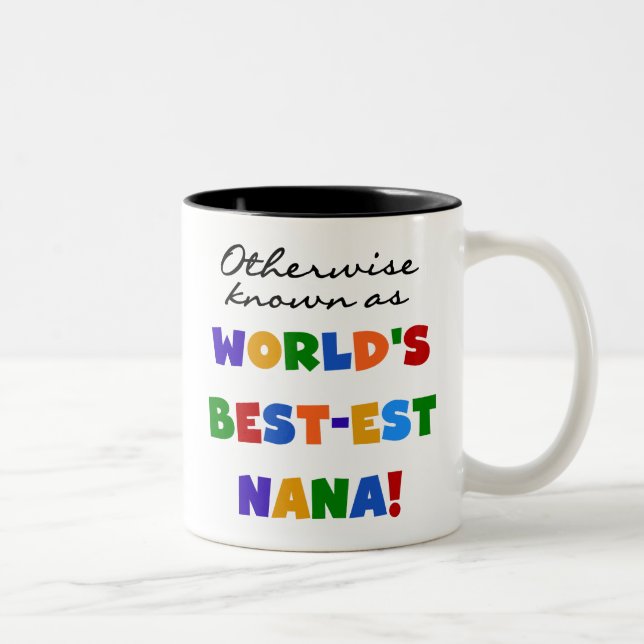 Otherwise Known as Best-est Nana Tshirts Two-Tone Coffee Mug (Right)