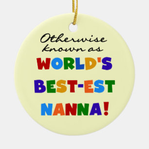 Otherwise Known as Best-est Nanna Gifts Ceramic Tree Decoration