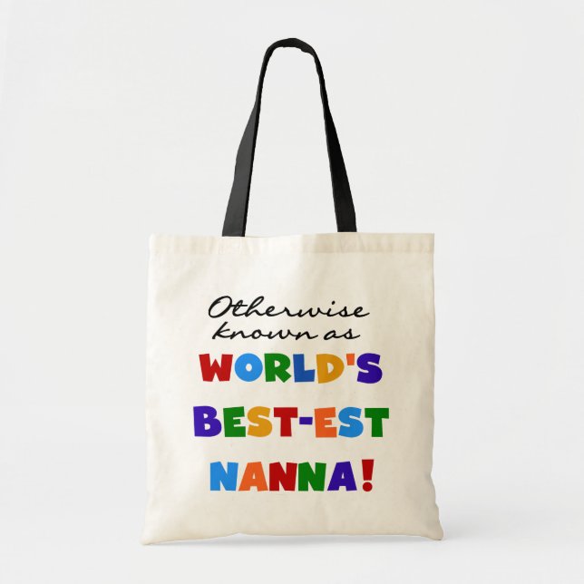 Otherwise Known as Best-est Nanna Gifts Tote Bag (Front)