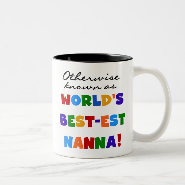 Otherwise Known as Best-est Nanna Gifts Two-Tone Coffee Mug (Right)