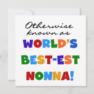 Otherwise Known as Best-est Nonna Tshirts Gifts