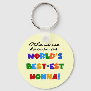 Otherwise Known as Best-est Nonna Tshirts Gifts Key Ring