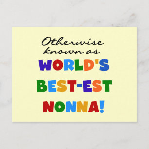Otherwise Known as Best-est Nonna Tshirts Gifts Postcard