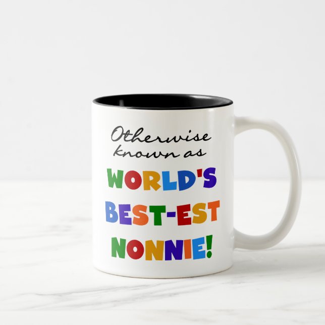 Otherwise Known as Best-est Nonnie Gifts Two-Tone Coffee Mug (Right)