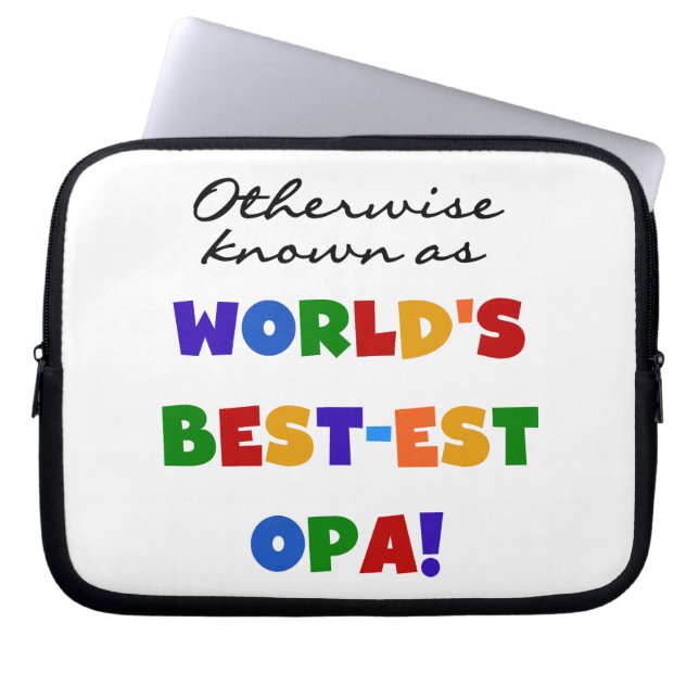 Otherwise Known as Best Opa T-shirts and Gifts Laptop Sleeve (Front)