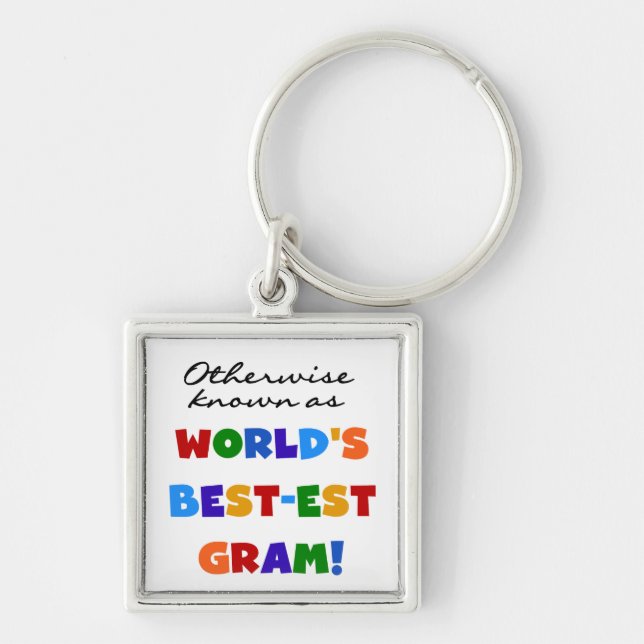 Otherwise Known as World's Best-est Gram Gifts Key Ring (Front)