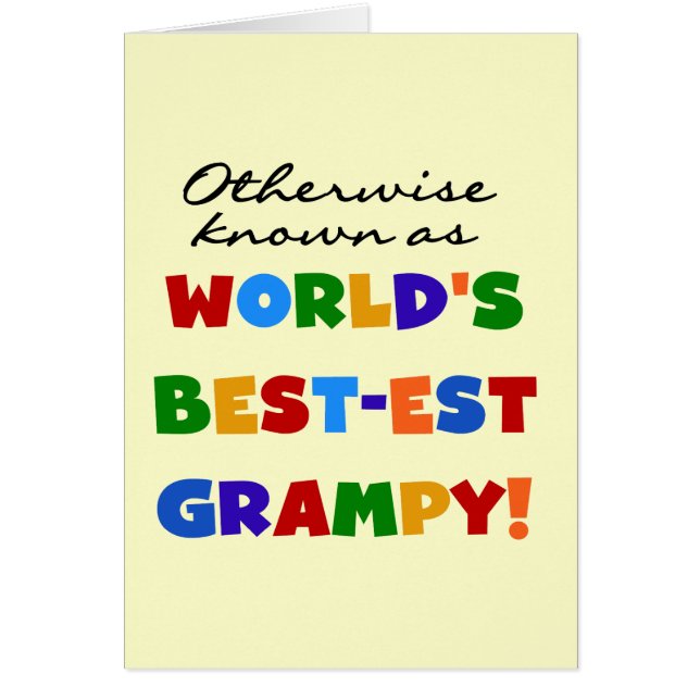 Otherwise Known as World's Best-est Grampy Gifts (Front)