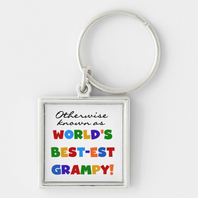 Otherwise Known as World's Best-est Grampy Gifts Key Ring (Front)