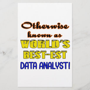 Otherwise known as world's bestest Data analyst