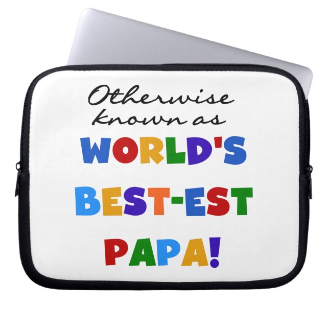 Otherwise Known Best-est Papa Tshirts and Gifts Laptop Sleeve (Front)