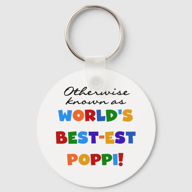 Otherwise Known Best-est Poppi T-shirts and Gifts Key Ring (Front)
