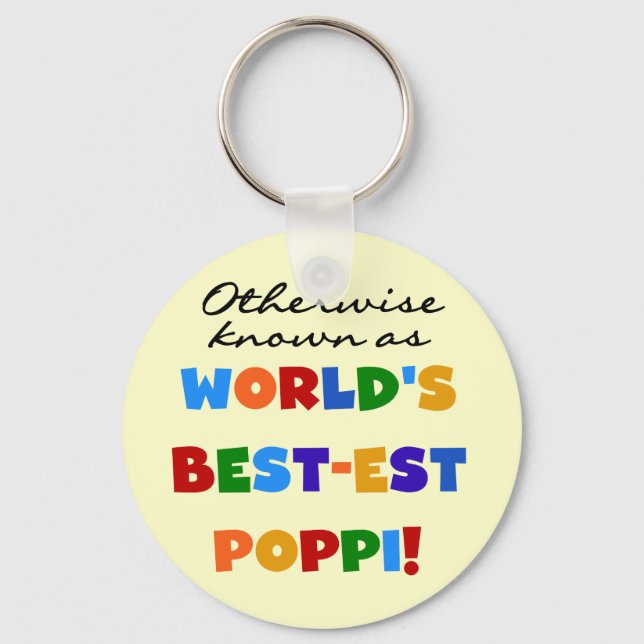 Otherwise Known Best-est Poppi T-shirts and Gifts Key Ring (Front)
