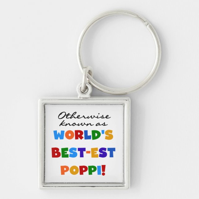 Otherwise Known Best-est Poppi T-shirts and Gifts Key Ring (Front)