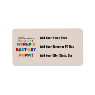 Otherwise Known Best-est Poppi T-shirts and Gifts Label