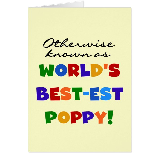 Otherwise Known Best-est Poppy Tshirts and Gifts (Front)