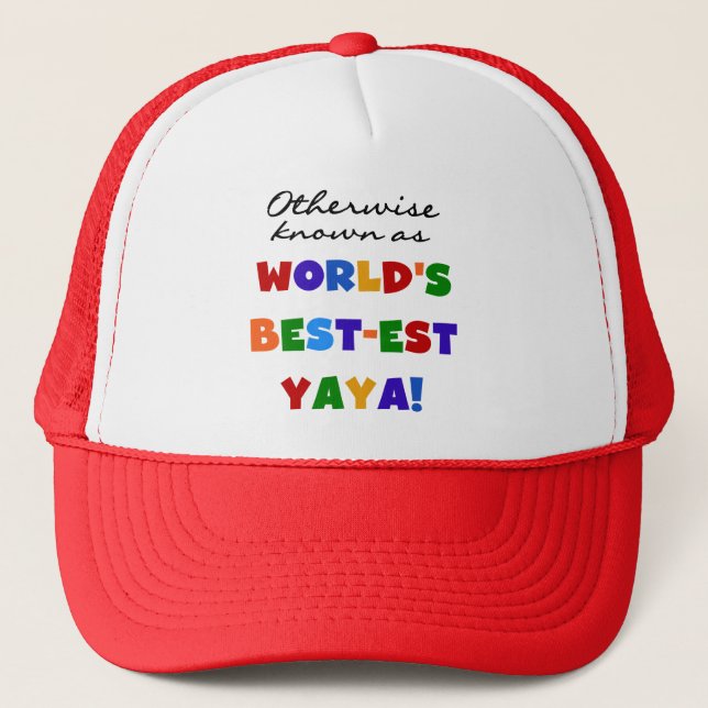 Otherwise Known Best-est Yaya T-shirts and Gifts Trucker Hat (Front)