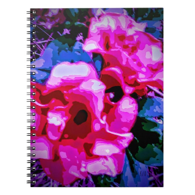 Otherworldly floral theme notebook (Front)