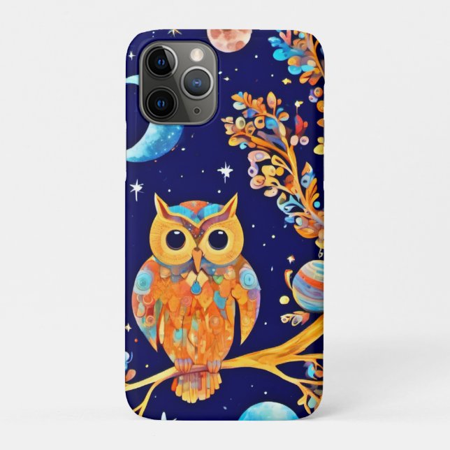Otherworldly Owl Art: Celestial Wonders Case-Mate iPhone Case (Back)
