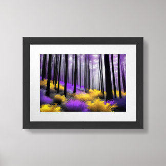 Otherworldly Purple and Yellow Enchanted Forest Poster
