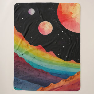 Otherworldly Spectrum Sherpa Blanket