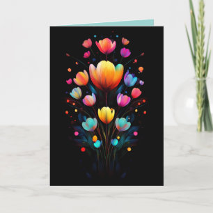 Otherworldly Wildflowers Bouquet  Thank You Card