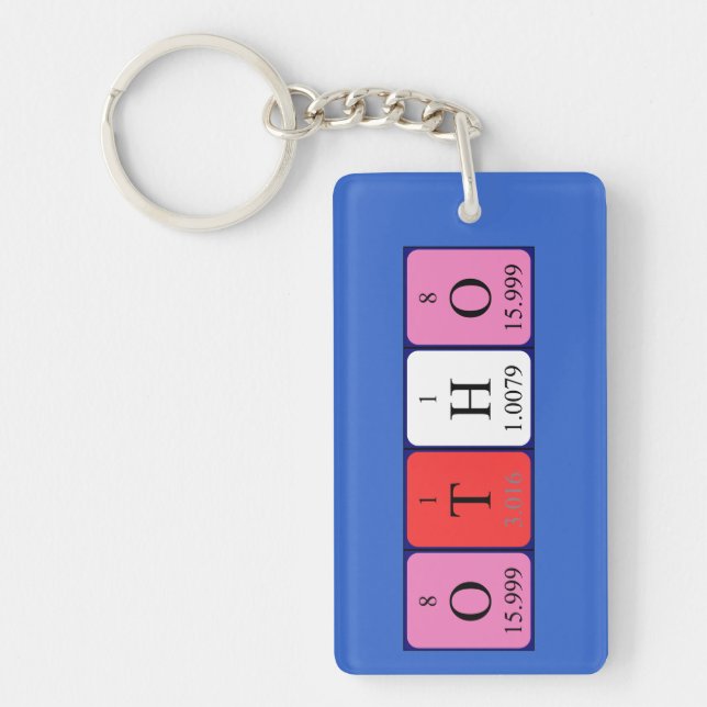 Otho periodic table name keyring (Front)