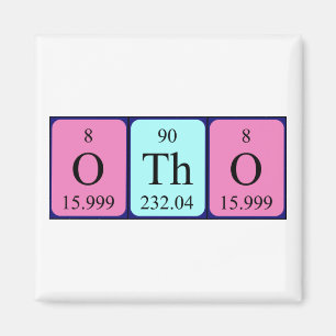 Otho periodic table name magnet