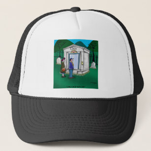 Otis Elevator Mausoleum Only has an Up Button Trucker Hat