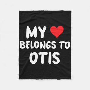 Otis - My Heart Belongs To Otis - Love Fleece Blanket