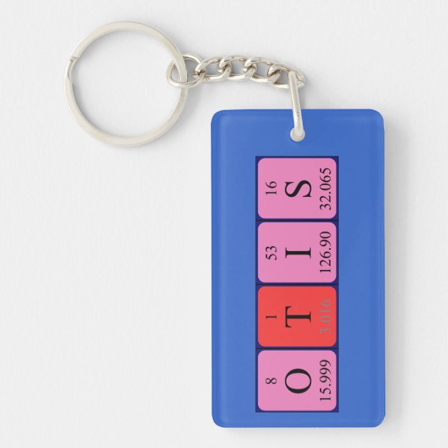 Otis periodic table name keyring (Front)