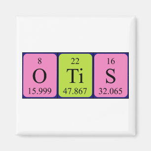 Otis periodic table name magnet