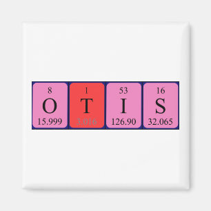 Otis periodic table name magnet