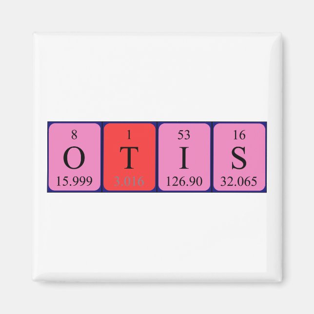 Otis periodic table name magnet (Front)