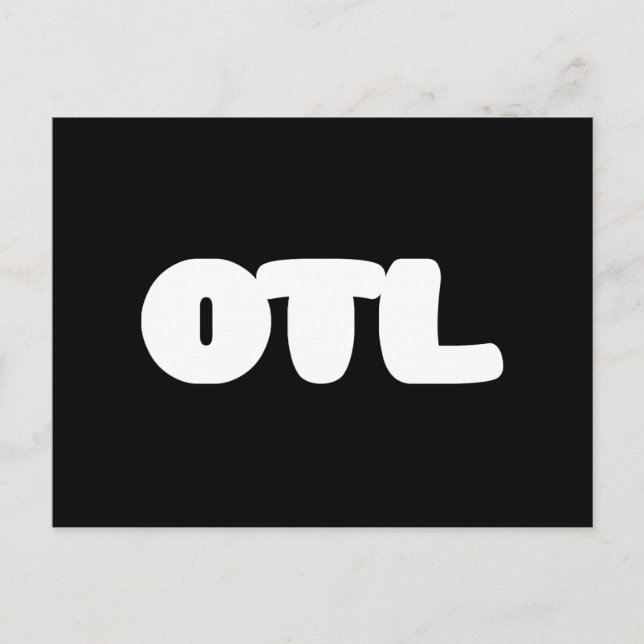 OTL Emoticon ~ Korean Slang Postcard (Front)