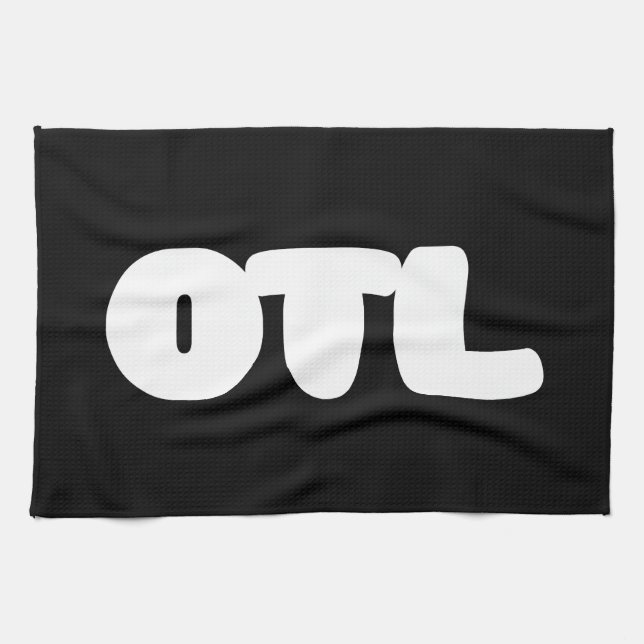 OTL Emoticon ~ Korean Slang Tea Towel (Horizontal)