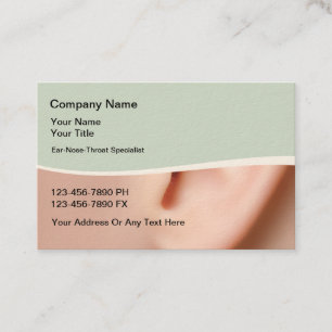 Otolarnygologist Medical Business Cards