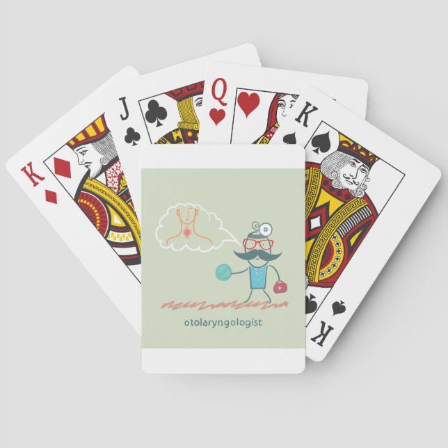 Otolaryngologist Playing Cards (Back)